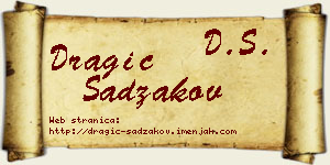 Dragić Sadžakov vizit kartica